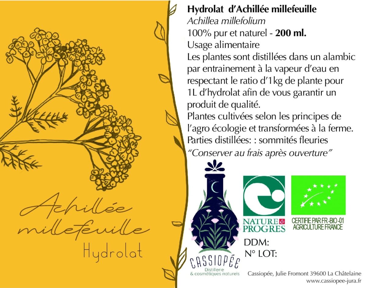 Hydrolat d'achillée millefeuille