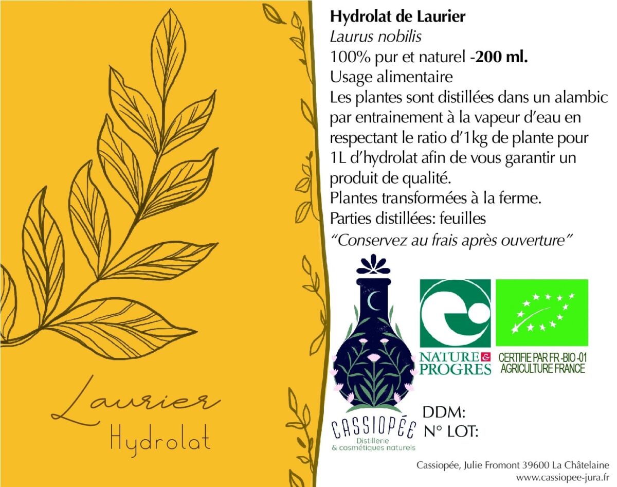 Hydrolat de Laurier noble