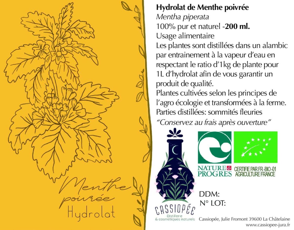 Hydrolat de menthe poivrée