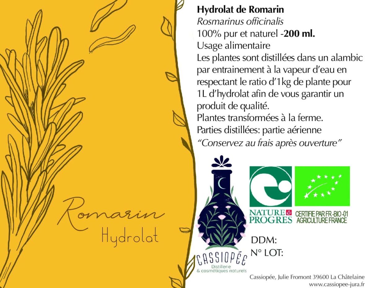 Hydrolat de romarin