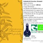 Hydrolat de verveine citronnée
