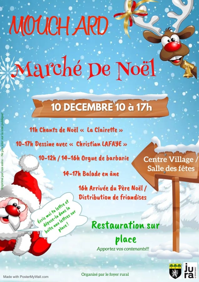 Affiche marche de noel - Cassiopée Jura
