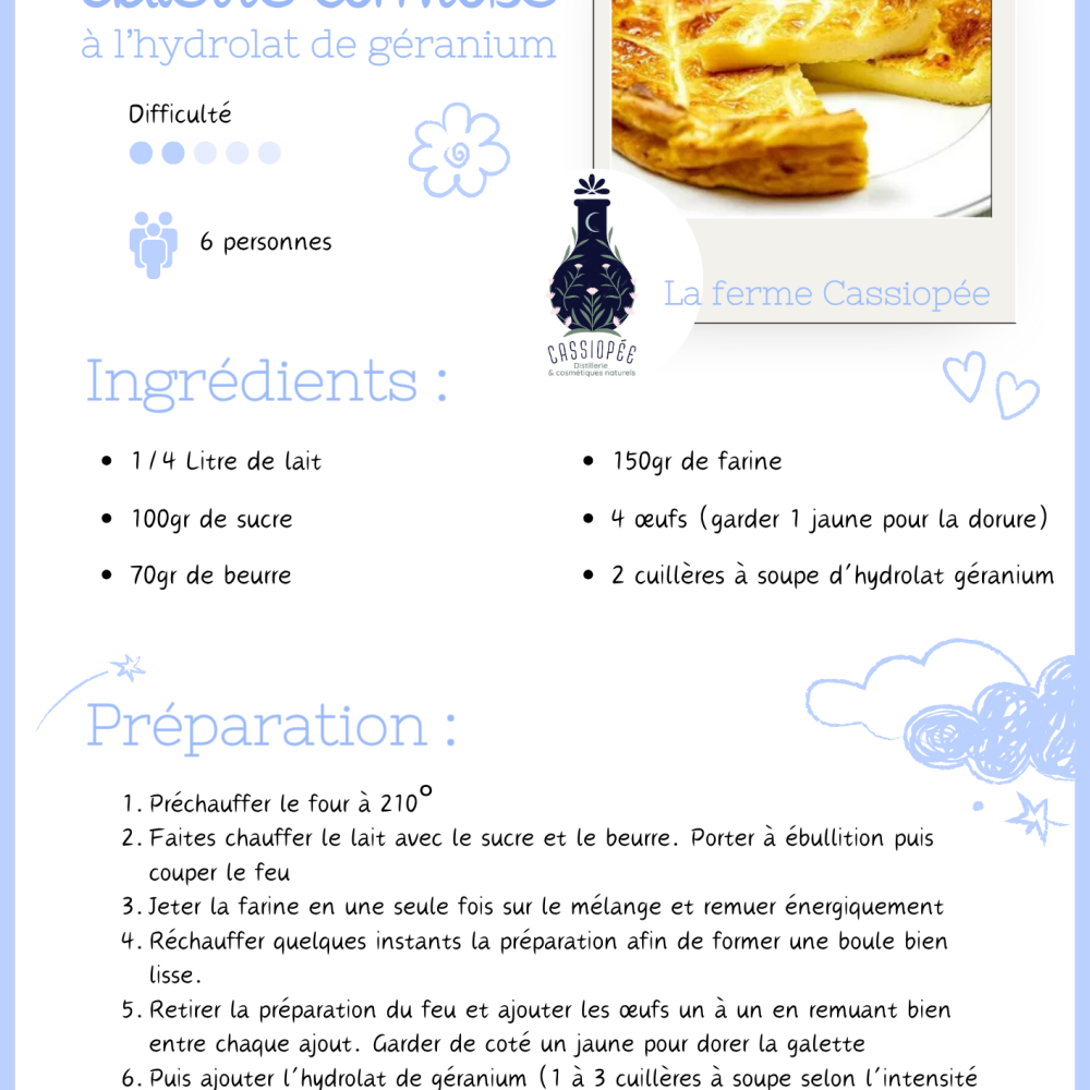 Galette comtoise de la ferme Cassiopee 1 - Cassiopée Jura