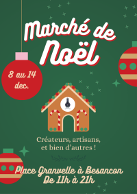 Flyer Marche de Noel Besancon ferme Cassiopee - Cassiopée Jura