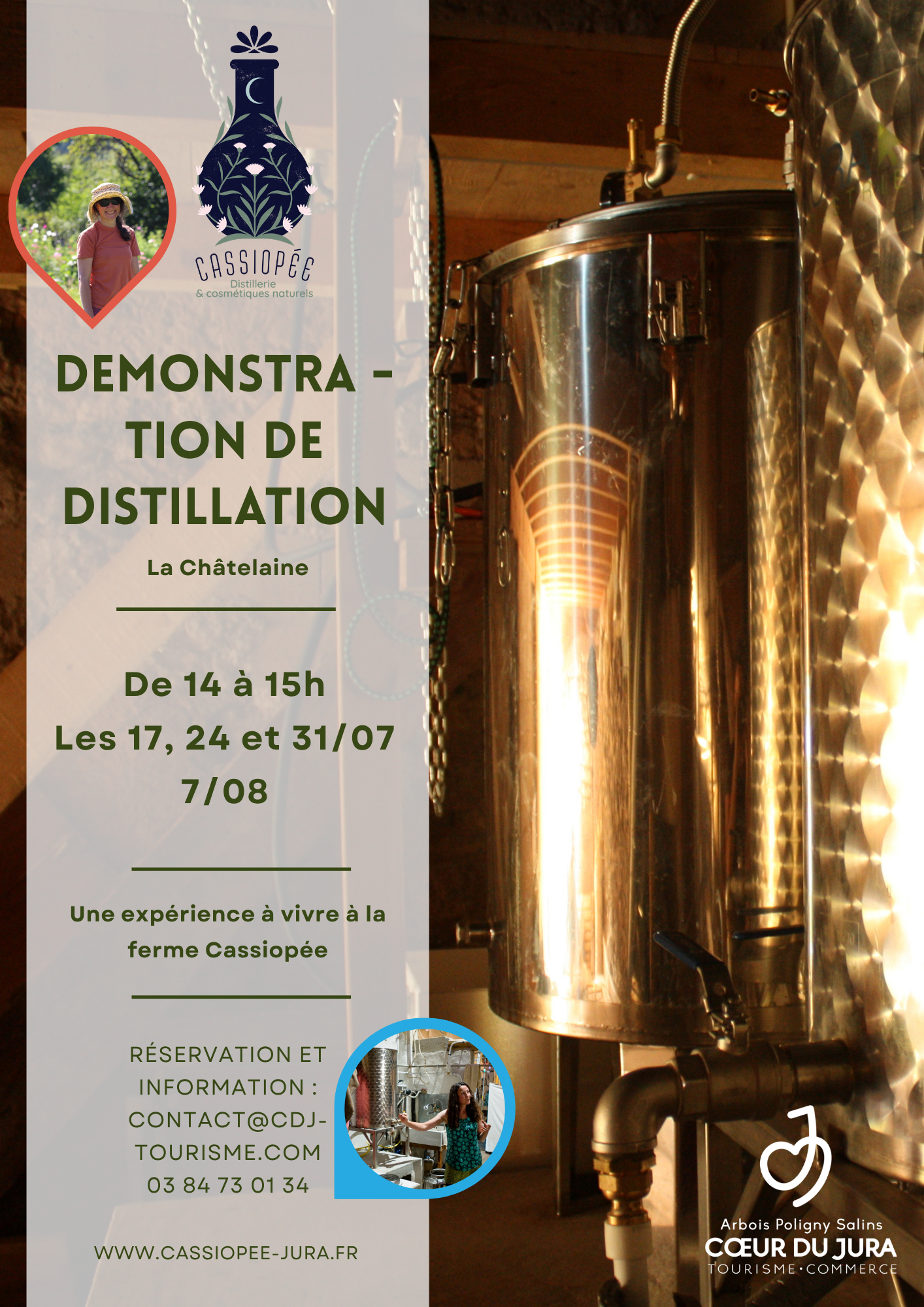 Demonstration de distillation ferme Cassiopee 2 - Cassiopée Jura